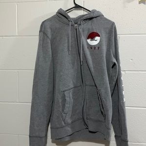 L Hollister zip-up sweater